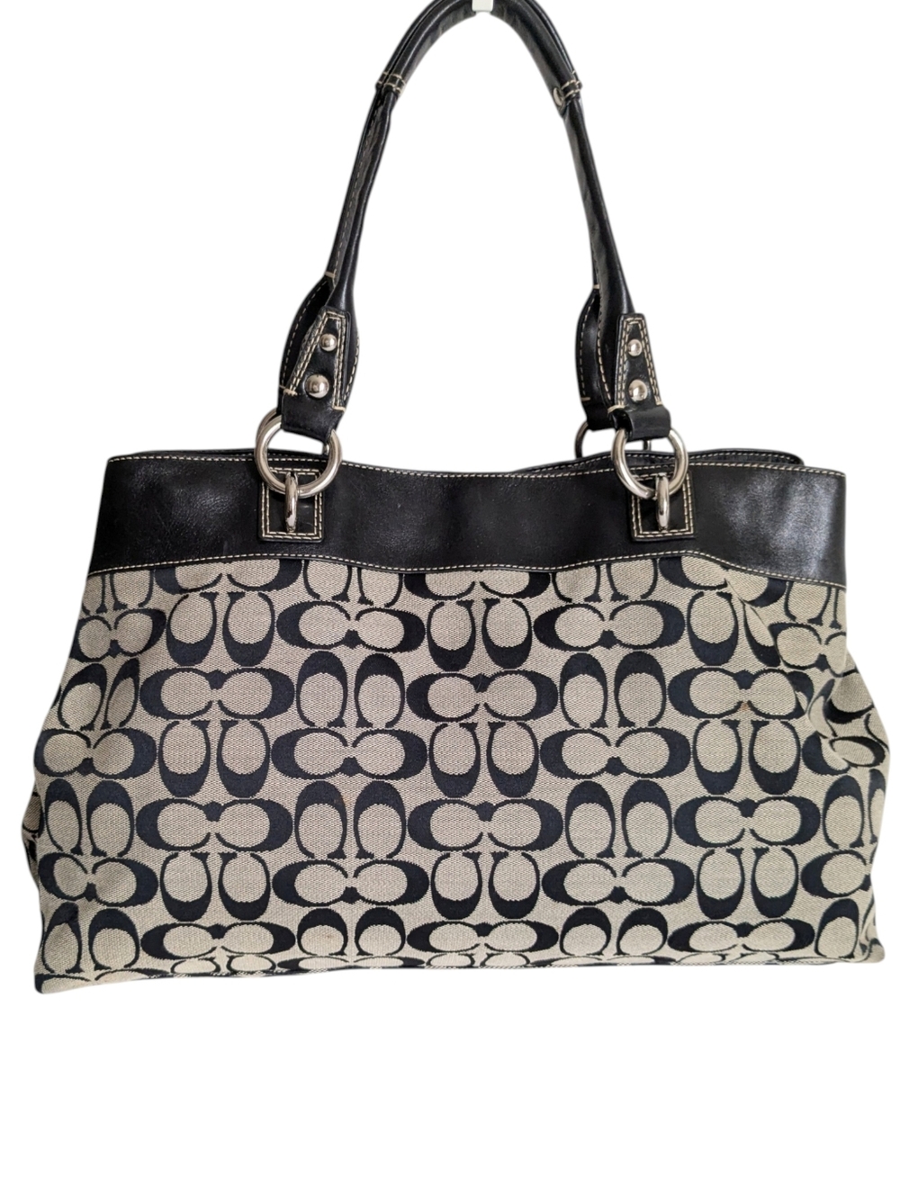 Coach Penelope Signature Logo Canvas Shoulder Bag - Picture 2 of 16